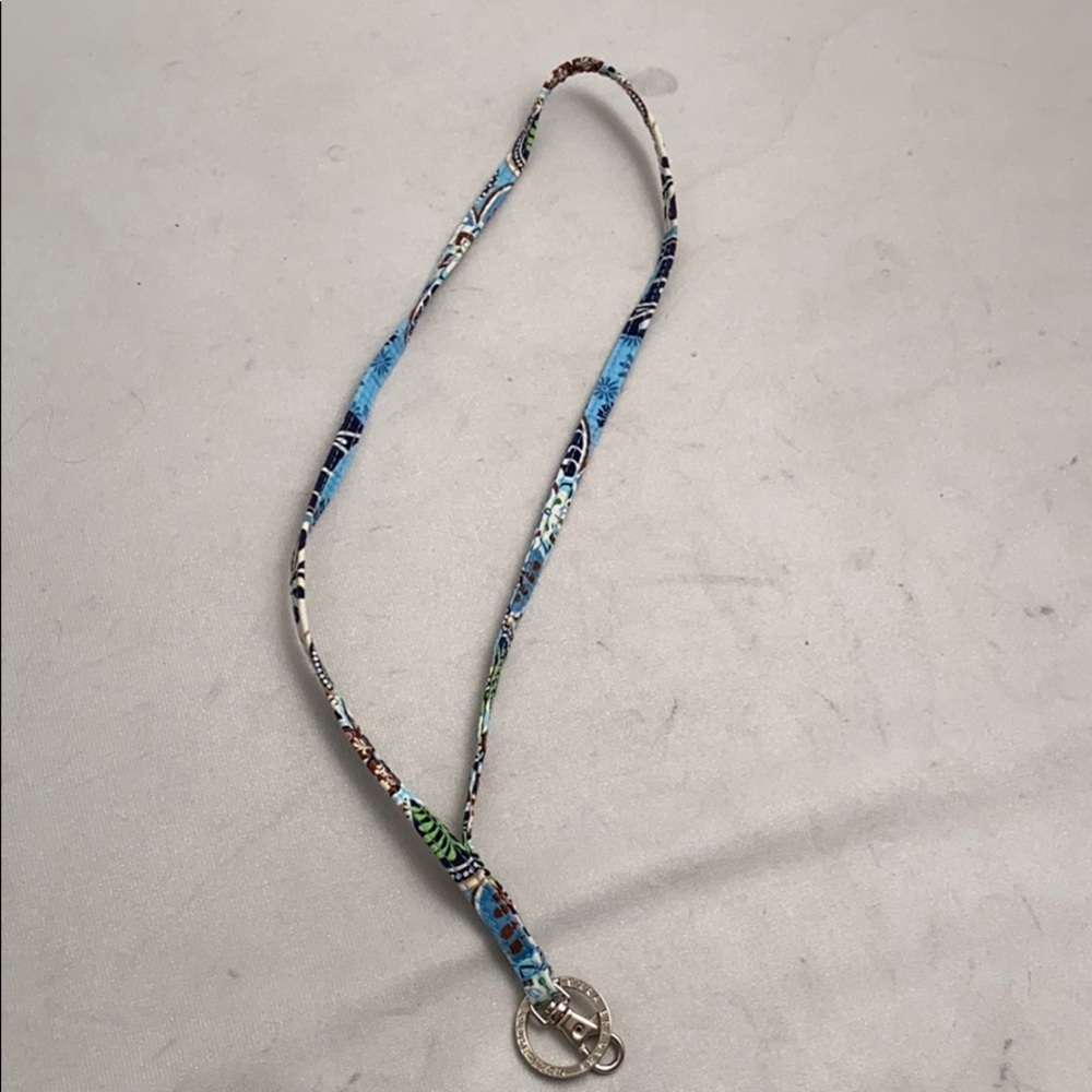 Vera Bradley multicolor lanyard with key ring and clasp